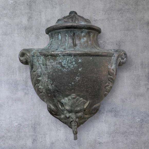 RARE French Directoire Style Gargoyle Wall Mounted Water Fountain - Picture 1 of 12